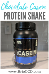 chocolate casein protein shake