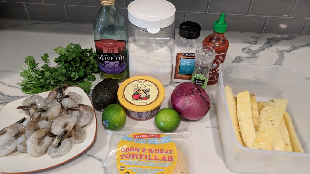 shrimp and pineapple tacos ingredients