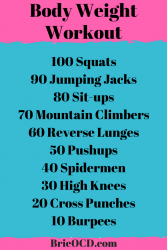 body weight workout 1