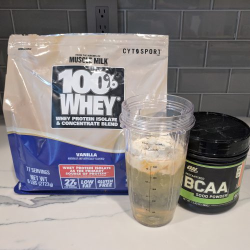 creamsicle protein shake add one scoop whey protein one scoop bcaa