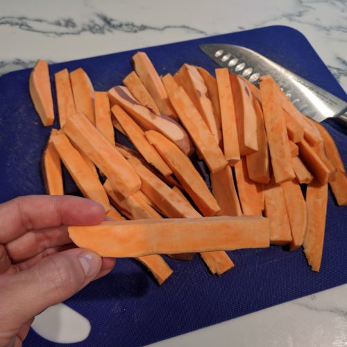 sweet potato fries cut into matchsticks 2