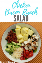 chicken bacon ranch salad
