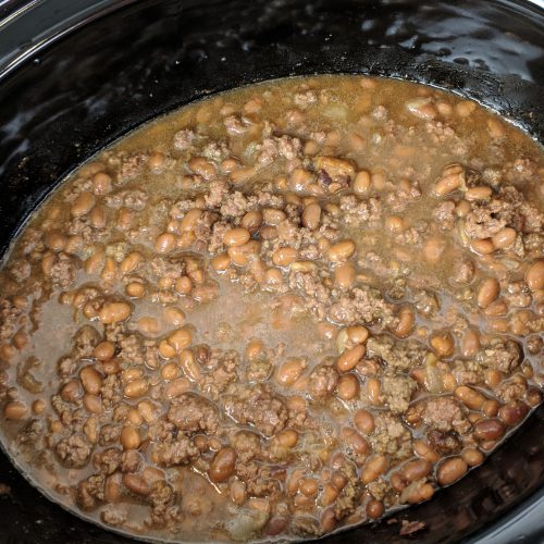 baked beans final in crockpot