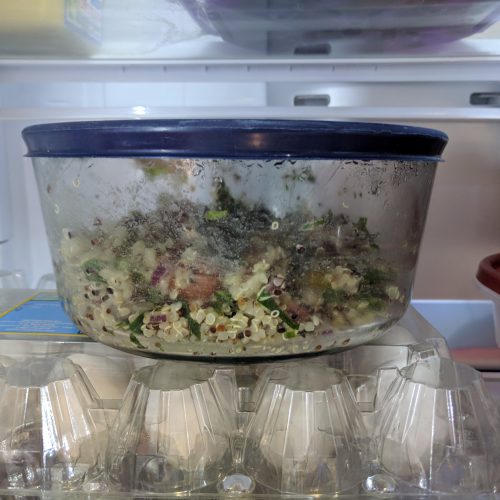 quinoa salad cover and refrigerate